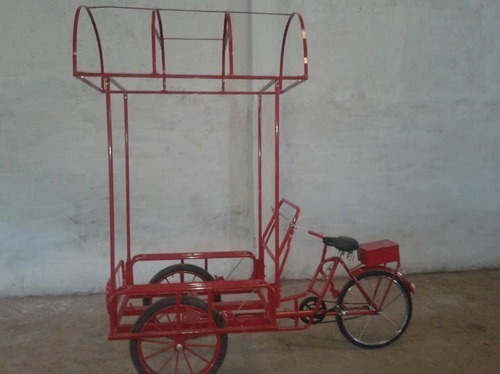 Vending Cart - Steel, Customizable Dimensions, Red | Easy Mobility, Durable Design, Strong Structure, Weather Resistant, Low Maintenance