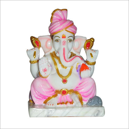 White Polyresin Ganesha Statue