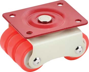 Orange Six Wheel Castor Moving