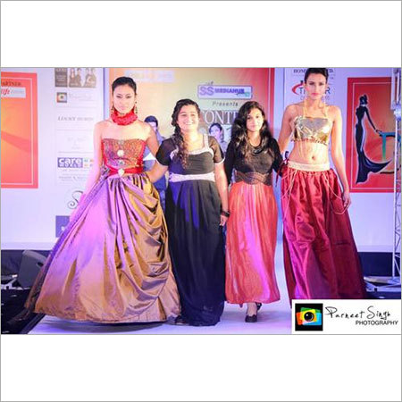 IIFT Fashion Show - Indoor Event, Four Models | Apparel Display, Design Showcase, Trendsetting, Professional Lighting, High-Resolution Photography