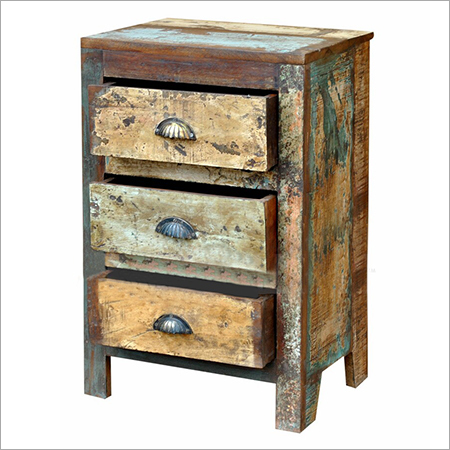 Reclaimed Wooden 3 Drawer Chest