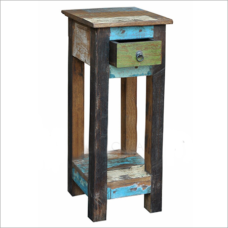 Reclaimed Wooden Telephone Table