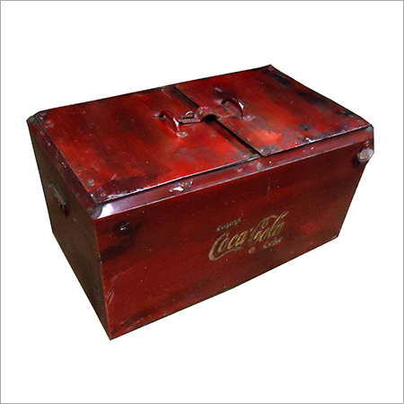 Wrought Iron Box - Wrought Iron Varied Sizes Metallic Paint Finish | Durable Corrosion-Resistant Large Capacity Stylish Design Two Handles