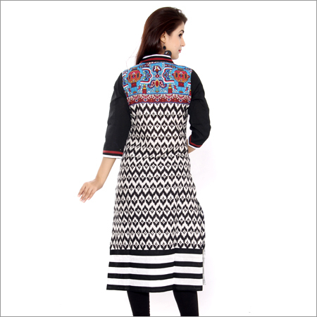 Designer Printed Cotton Kurti