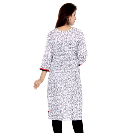 Embroidered Cotton Kurti