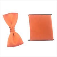 Men Bowties - Silk, 12x5 Cm, Orange, Adjustable Strap | Stylish Design, Easy To Wear, Elegant Look