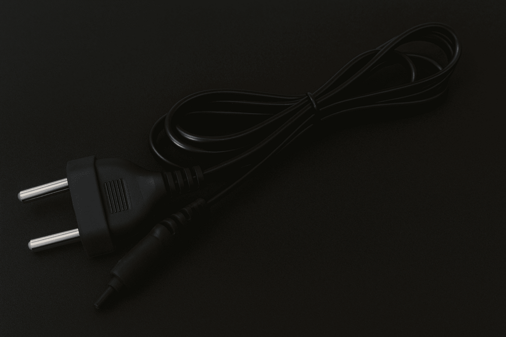 2 Pin Power Cord - Copper Material, Custom Dimensions, PVC Insulation | Easy to Use, Long Working Life, High Heat Resistance, Versatile Application