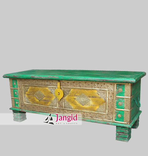 Indian Distressed Wooden Painted Furniture