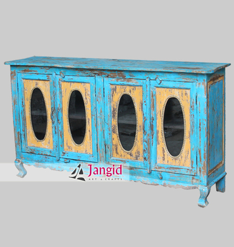 Indian Wooden Shabby Chic Sideboard Cabinets