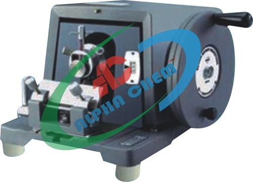 Rotary Senior Microtome Spencer Type - 40x25x23 cm, 1-50 Micron Feed Range | Massive Rigid Base, Cam Drive, Auto Release, Safety Device, Wheel Lock