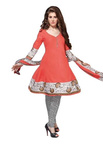 Cotton Anarkali Dress Materials