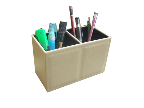 Leather Pencil Cup Pen Box
