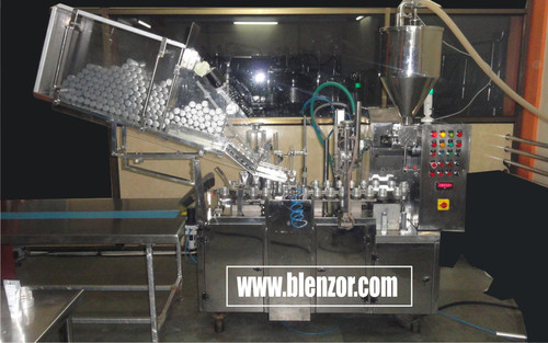 High Speed Linear Double Head Tube Filling-Sealing