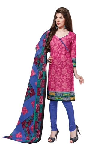 Unstitched Printed Cotton Dress