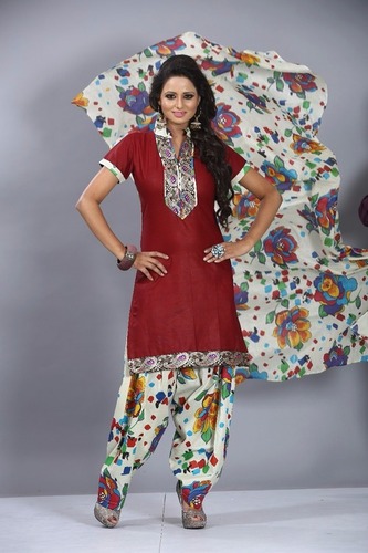Exporter of Patiala Salwar Suit Material