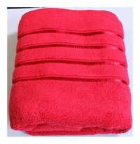Aqua Red Bath Towel 