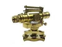 Dumpy Level - Brass/glass Material, 5.75'' Size, Golden Color | Essential Leveling Instrument For Surveying And High-rise Construction