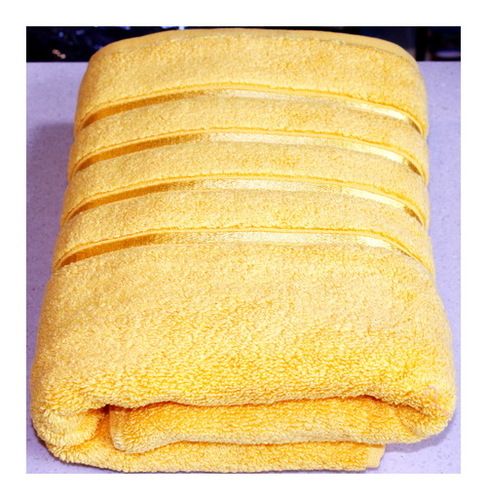 Aqua Yellow Bath Towel 