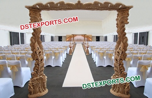 Wedding Stylish Wooden Welcome Gate