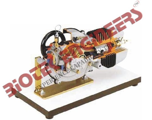 2 Stroke 1 Cylinder Motor Cycle Engine