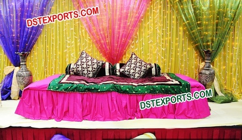 Wedding Mehandi Stage Backdrop Curtains
