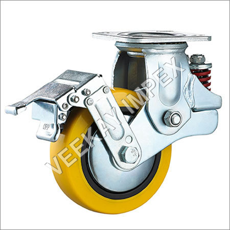 Spring Loaded Polyurethane Caster Wheel