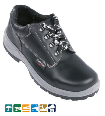 Black Steel Premium Shoes