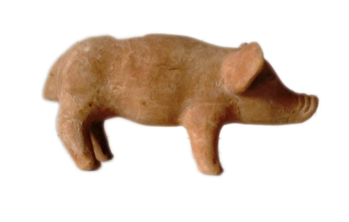 Wooden Animal Figure Pig