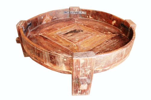 ROUND COFFEE TABLE CARVING