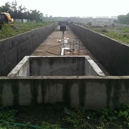 Under ground Sludge Interim Storage tank with RCC Chambers