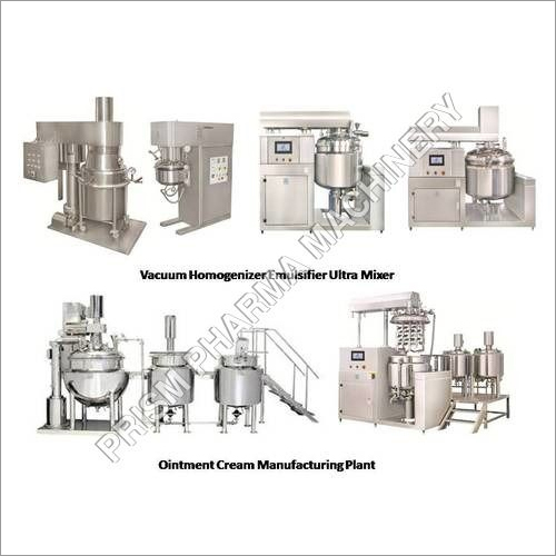 Ointment Cream Manufacturing Plant