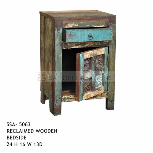 Reclaimed  Wooden BedSide