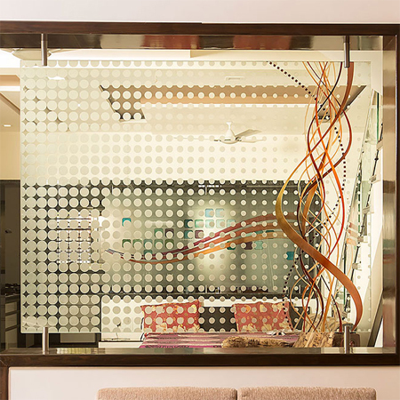 Designer Partition Glass