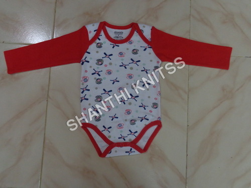 Infant Wear - Cotton, Infant Size, Long Sleeves, Red Color | Breathable, Comfortable Fit, Cute Design, Durable Material, Easy Care, Hypoallergenic, Soft Fabric