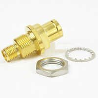 Push On 3.5mm Male to 3.5mm Female Bulkhead Adapter