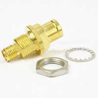 Push-On 3.5mm Male to 3.5mm Female Bulkhead Adapter