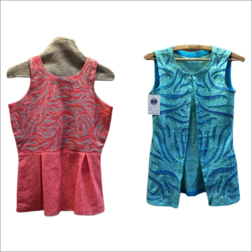 Cotton Linen & Machine Embroidery Work