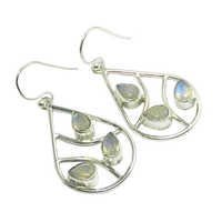 Rainbow Moonstone Gemstone Earring