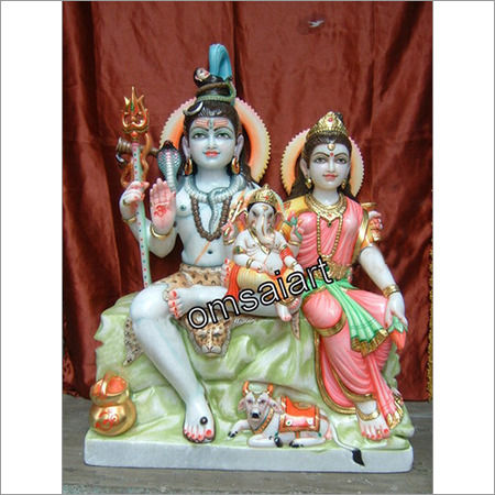 Marble Shiv Pariwar Statue