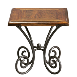 Wrought Iron Corner Table