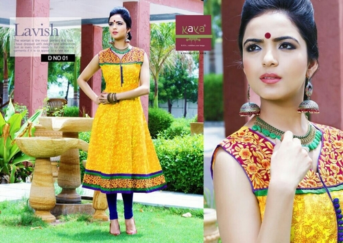 KAYA COTTON ANARKALI KURTIS