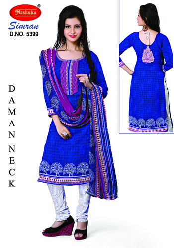 Unstiched printed suit
