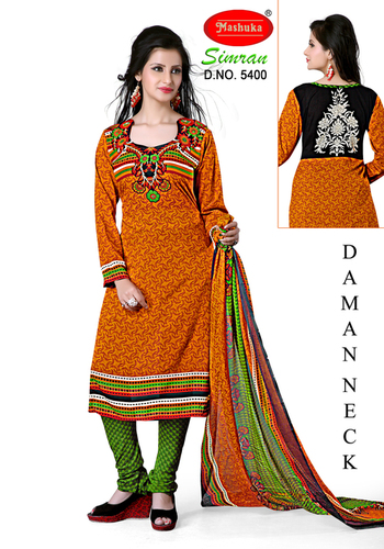 Unstiched printed salwar suit