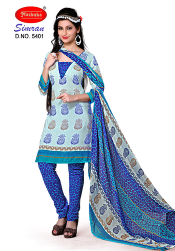 Unstiched printed salwar suit manufacturer