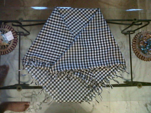 Men Check Scarves