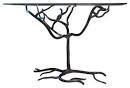 Wrought Iron Glass Top Coffee Table