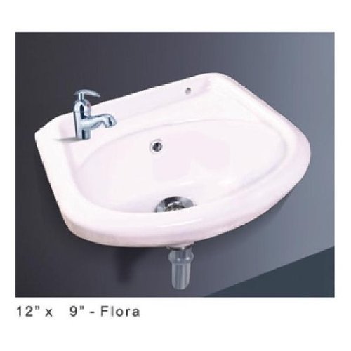 White Classic Flora Wash Basin 12