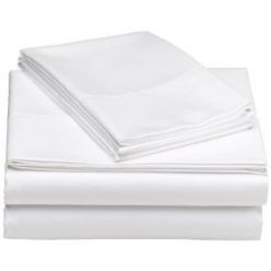 White Cotton Flat Bed Sheets