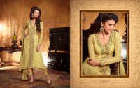 Light Green Cotton Chudidar Suits