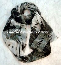 Black And White Ladies Scarves Manufacturers